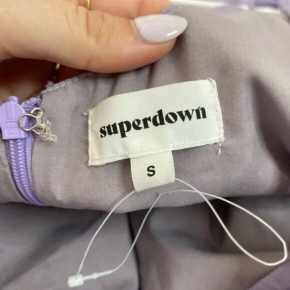 Superdown - Tanea Side Tie Mini Satin Dress - Small - Picture 5 of 5